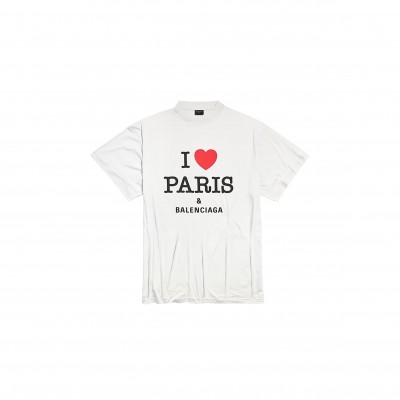 BALENCIAGA PARIS MOON UPSIDE DOWN T-SHIRT OVERSIZED 